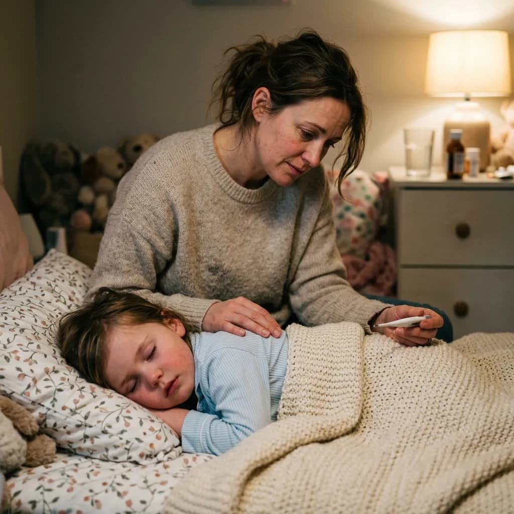 sick child parental stress